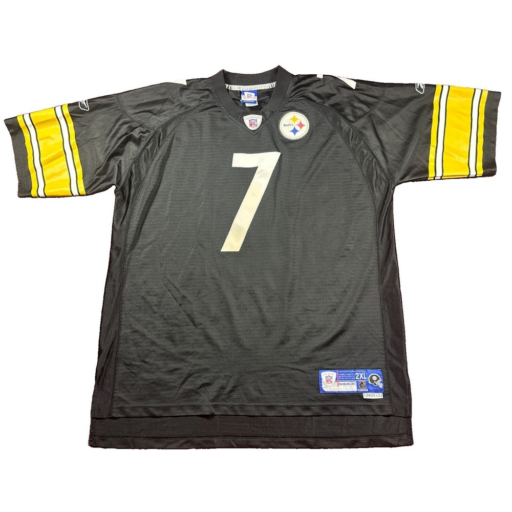 Ben Roethlisberger Steelers On-Field‎ Reebok NFL Jersey Home Black 2XL